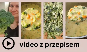 Kremowa zupa z brokułów z ziemniakami, przygotowana z świeżych składników. Wideo z przepisem.