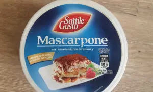 Sottile Gusto Mascarpone. Porcja 50g ma 196 kcal. Idealny do tiramisu, spaghetti i pieczywa.