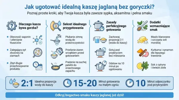 Jak ugotować idealną kaszę jaglaną bez goryczki? Poznaj proste kroki, aby Twoja kasza była zawsze sypka, aksamitna i pełna smaku. Kasza jaglana właściwości: płukanie, wrzątek, prażenie, proporcja 2:1, gotowanie pod przykryciem, odpoczynek.